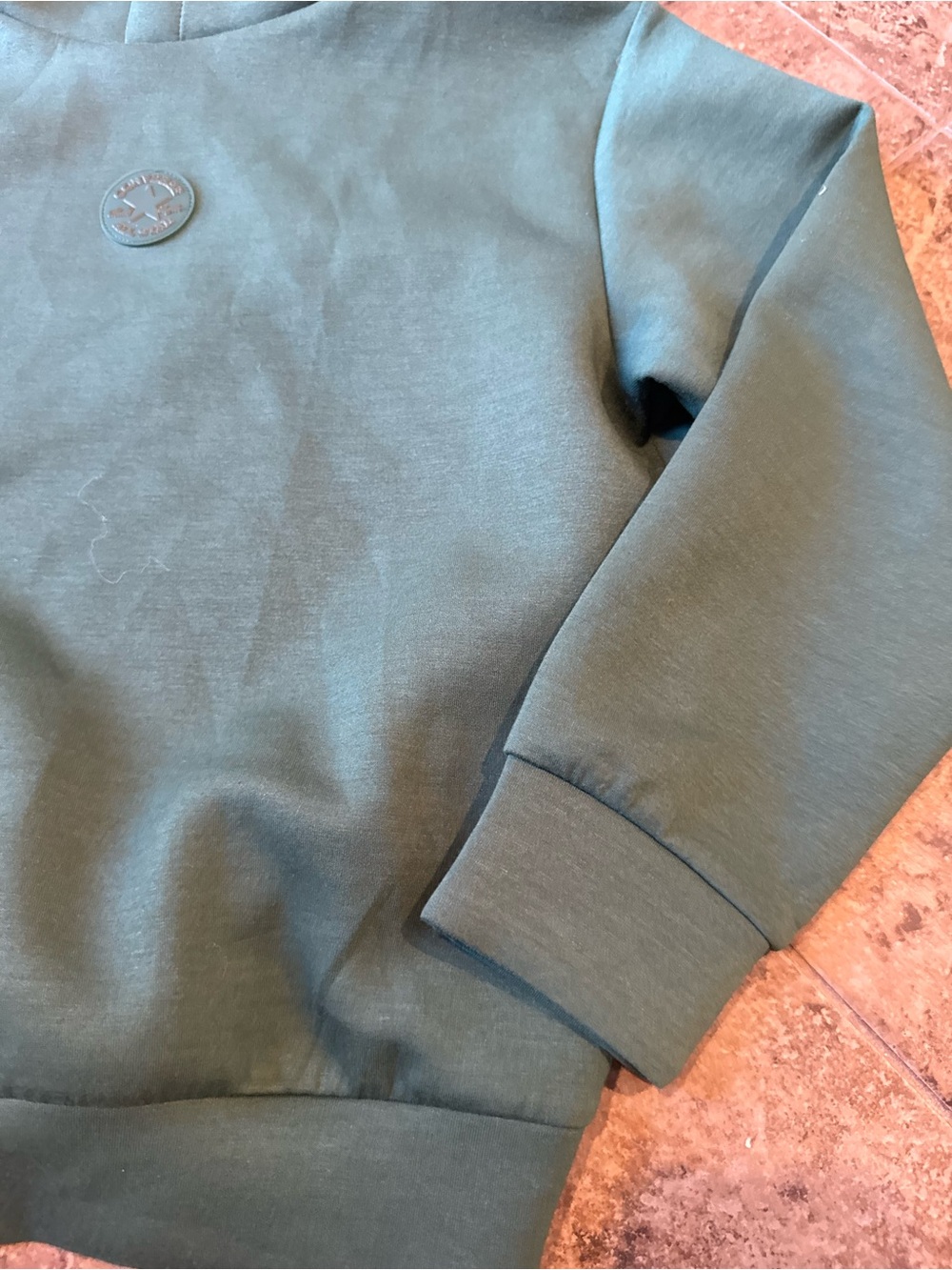 💝 NWOT Kids Green converse Hooded Sweatshirt - Picture 3 of 7